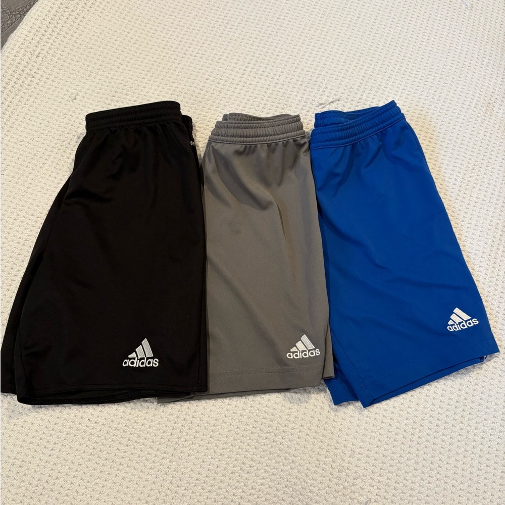 Set of 3: Adidas Athletic Shorts - Youth Medium/Large